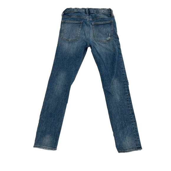 GAP Stretch Skinny Adjustable Waistband Distressed Jeans Size 10 Big Kid's - Picture 3 of 6